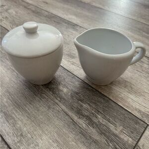 Pottery Barn Great White Sugar and Creamer set